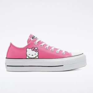 Pink Hello Kitty Platform Lowtop Converse